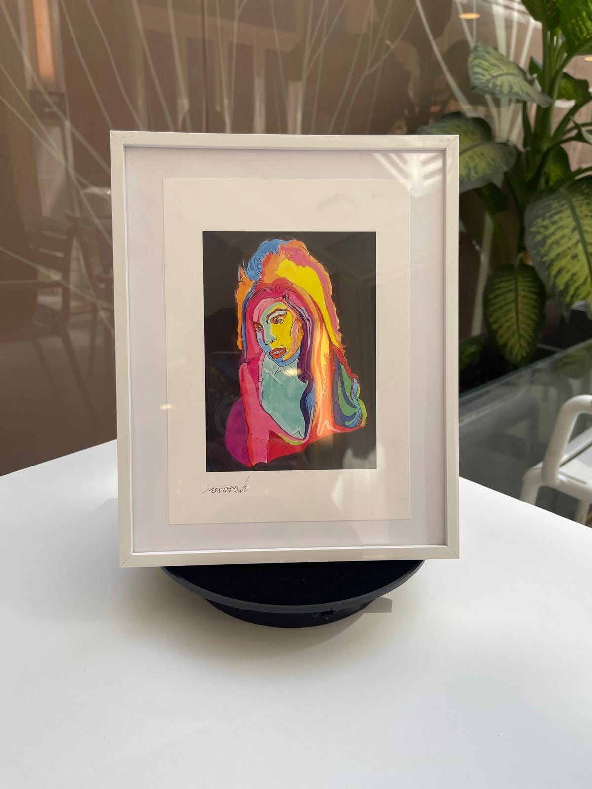 Amy Winehouse Pop Art Portrait – Colorful Framed Wall Print