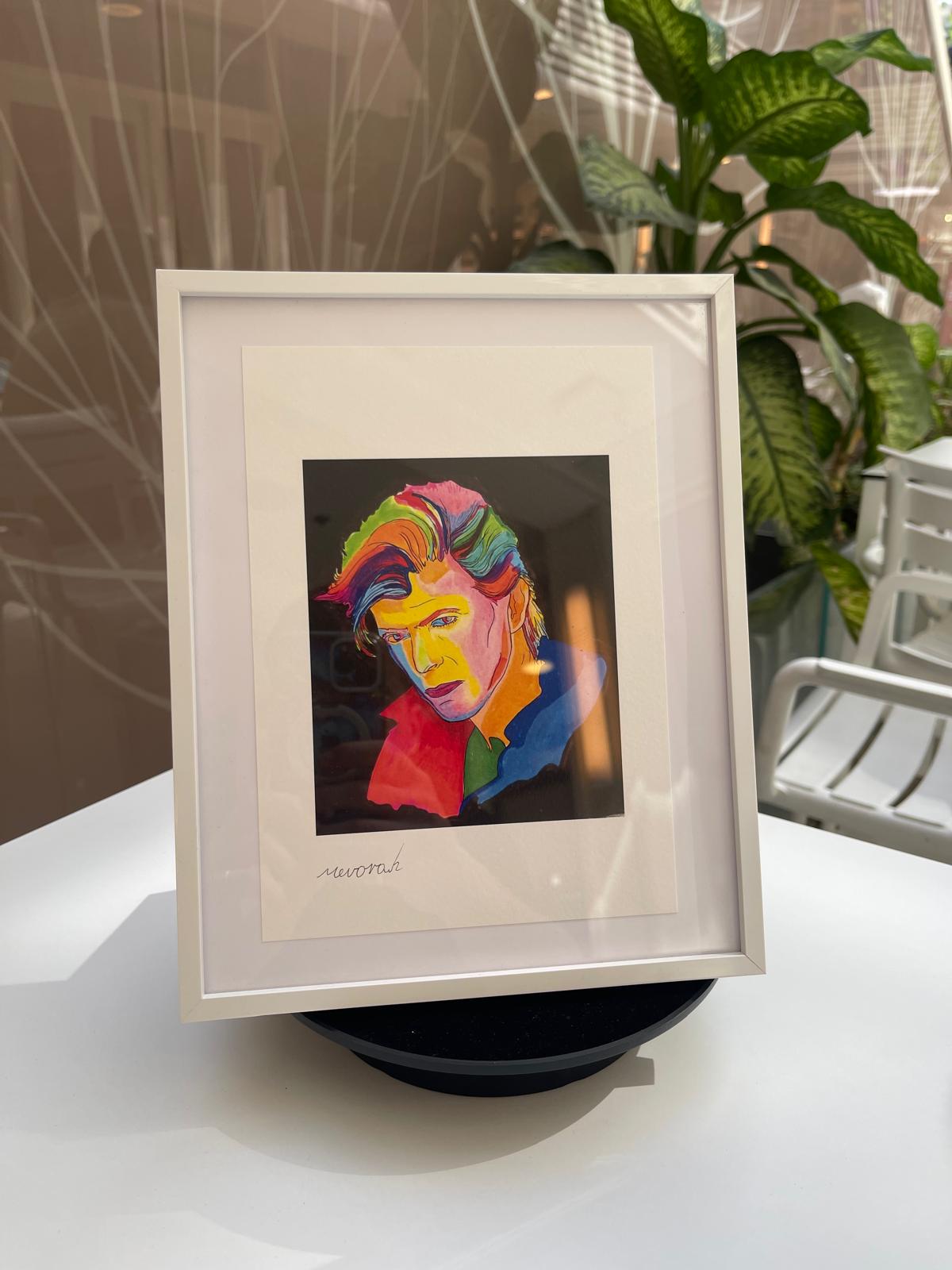 David Bowie Pop Art Portrait – Colorful Framed Wall Print