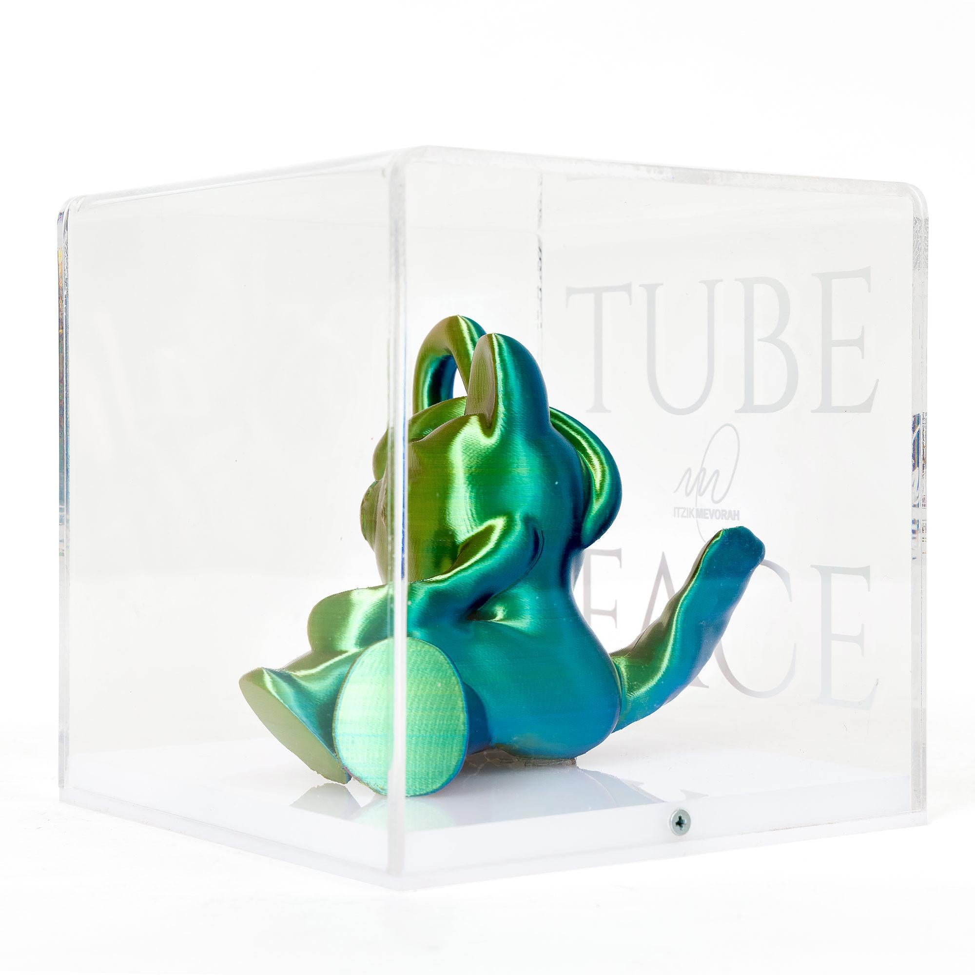 TubeFace™ Pop Art Sculpture: Limited Edition Collectible Art, Chromatic Wealth